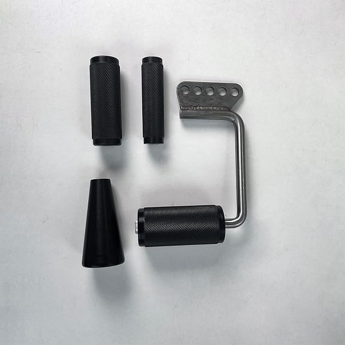 Arm Wrestling Handles, Thick Armwresting Training Equipment LAT Pulldown Attachments D Handle, V Bar Cable Machine Attachments, Gym Handles for Forearm, Wrist Strength Training