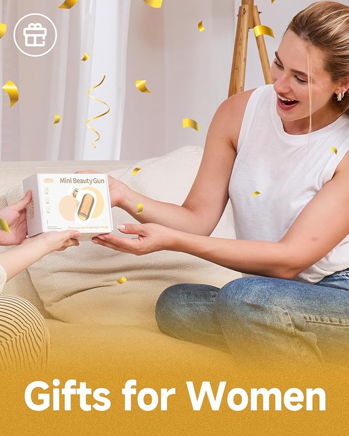 Mini Massage Gun Travel Size, Powerful Small Massage Gun Deep Tissue for Pain Relief, Muscle Massager for Neck Shoulder Thigh Scalp Quiet Pocket Massager, FSA-HSA Eligible