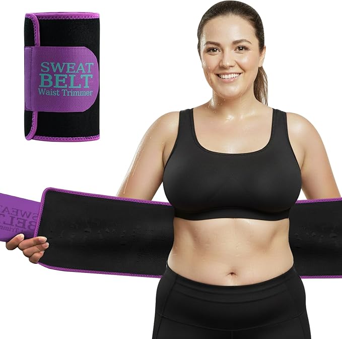 MORECOO Waist Trainer for Women Lower Belly Fat, Waist Sweat Band for Women, Belly Band Sweat Belt, Body Shaper, Stomach Wrap