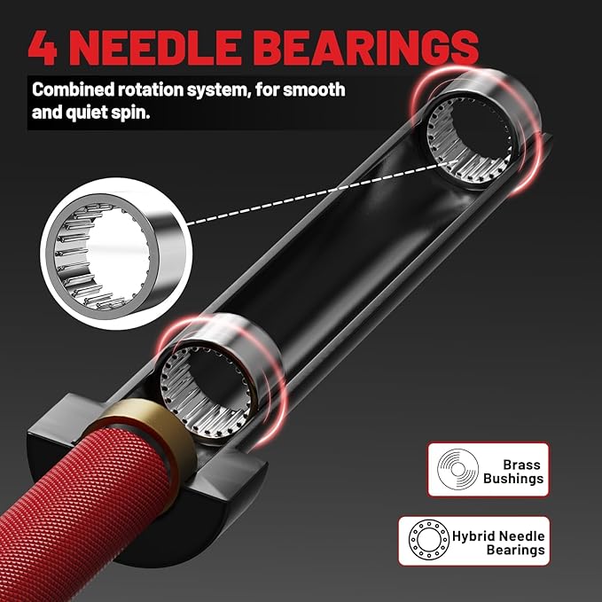 7FT Olympic Barbell 45 lb Barbell 2 INCH 1000lbs/1500lbs Capacity Olympic Bar with Moderate Knurling For Squats Curls Deadlifts