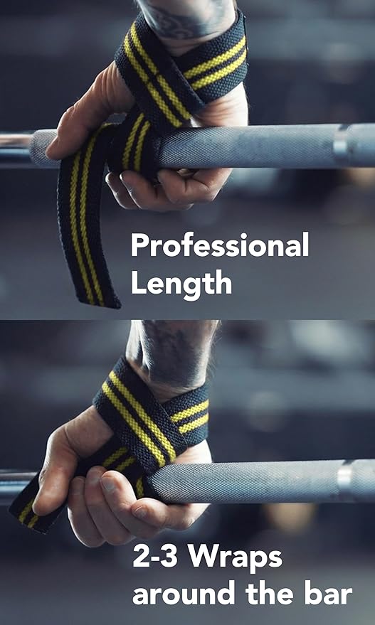 Fitgriff® Lifting Wrist Straps for Weightlifting, Gym, Deadlift, Workout (Made of Premium Cotton & Padded) - Men & Women