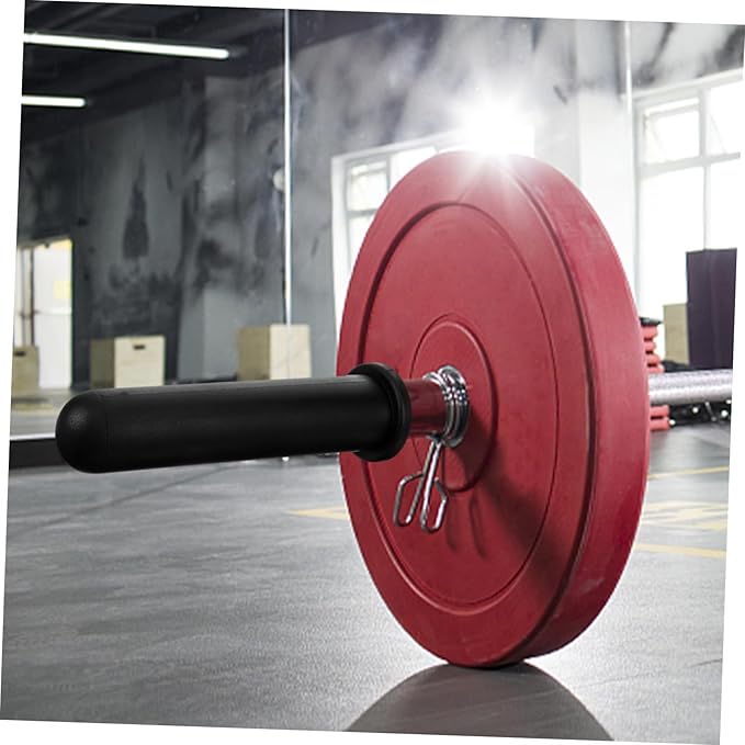 Skid Barbell Rod Sleeve Grip Handle for Weightlifting Gym Home Use Non- Design Compatible Barbell