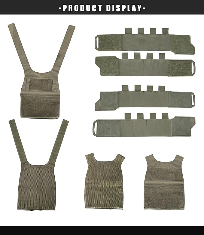 Weighted Vest for Men and Women Adjustable Weight Vests Low Profil Vest Quick Release Strength and Endurance Training Fitness Tactical Running Workouts