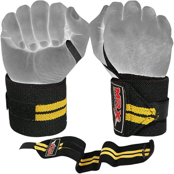 MRX Weight Lifting Gym Training Wrist Wraps for Wrist Support Bodybuilding Workout Wrap Men/Women