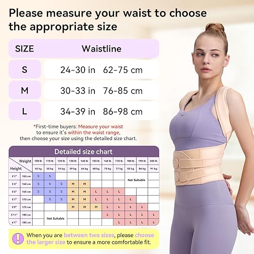 Posture Corrector for Women and Men, Adjustable Back Support Brace for Office, Home, Daily Wear, Breathable Shoulder Straightener for Upper Lower Back Pain Relief, Under Clothes Hunchback Correction