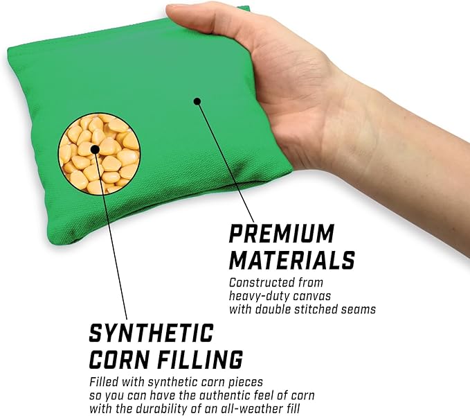 GoSports Cornhole Bean Bags Set of 4-16 Colors Available - Regulation All Weather, Mix and Match