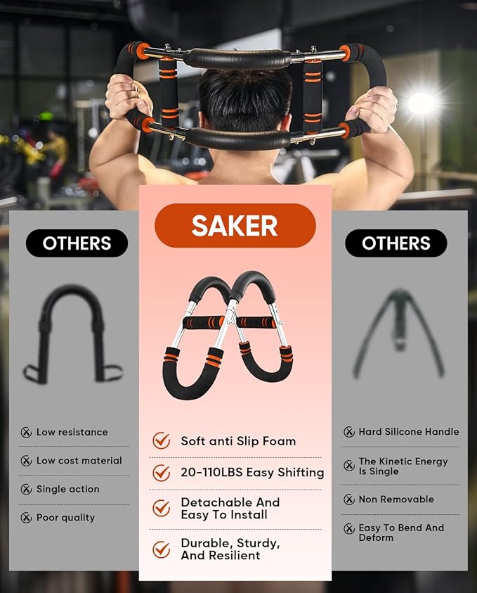 2026 New Saker PowerTwist Arm Trainer, Adjustable Forearm Strengthener, Arm Exercise and Chest Workout Equipment for Home Gym, for Men, Ideas for Fitness Enthusiasts