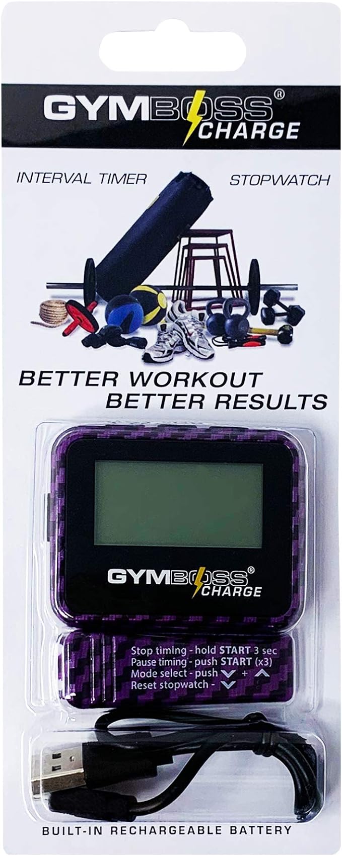 Gymboss Charge Interval Timer and Stopwatch