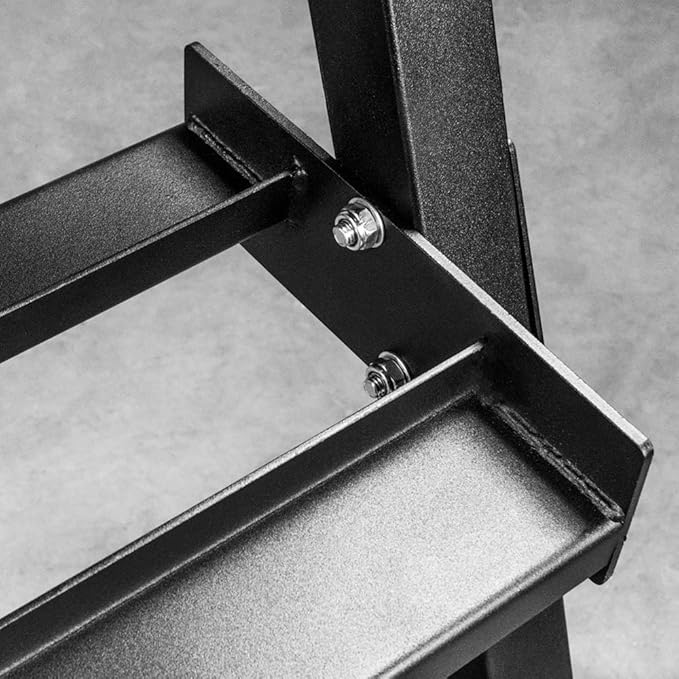 Rep Dumbbell Rack - 3-Tier Dumbbell Rack Perfect for 5-50 Dumbbell Set (Matte Black)