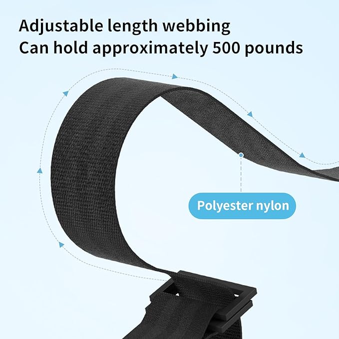 Gymnastics Rings,Kids Playground Home Exercise Gym Equipment, Children's Adjustable Strap Strength Training Rings(Blue)