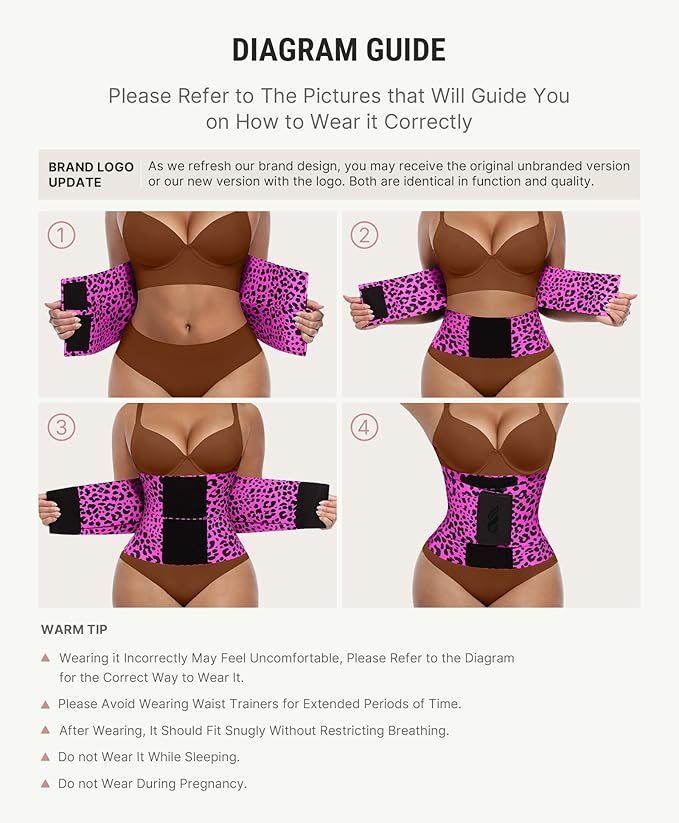 FeelinGirl Waist Trainer Belt Waist Cincher Trimmer Ab Belt Tummy Control Body Shaper with Triple Wrap Women and Men