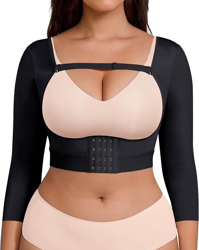 FeelinGirl Upper Arm Shaper for Women Faja Post Surgery Slimming Compression Sleeves Arm Lipo Compression Garments
