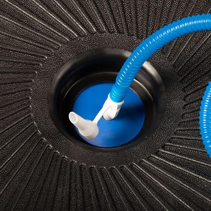 Titan Fitness Blue Balance Ball Trainer with Resistance Bands and Foot Pump, 23.5" Diameter Inflatable Yoga Ball for Home Gym Workouts, Resistance Exercises, Balance Core Strength Training