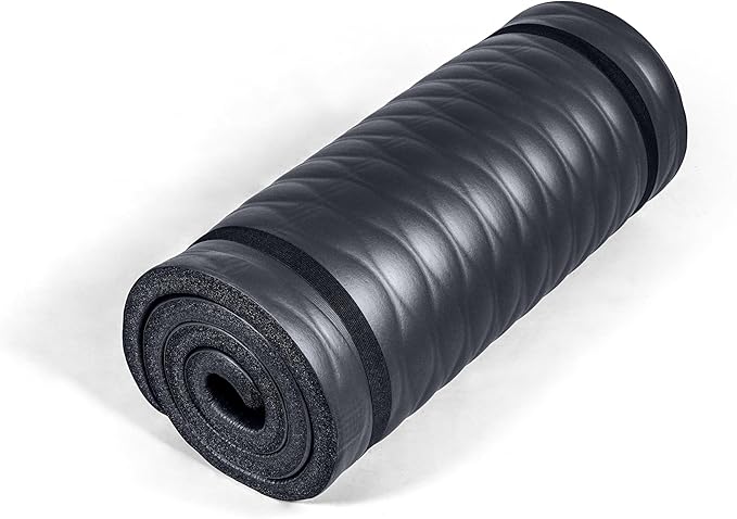 Tone Fitness 1-Inch Thick Yoga Mat | High-Density, Non-slip Exercise Mat with Carrying Strap for Yoga, Pilates, & Home Gym Workouts | Multiple Options