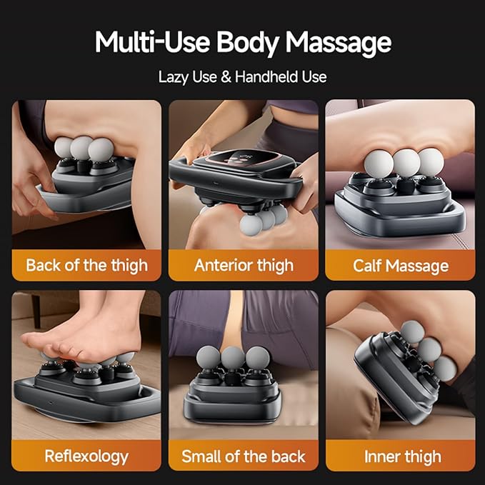 12-Head Massage Gun Set, 12 Head Massage Gun Deep Tissue with 30 Levels & 3 Modes, Electric Massager Tool for Full Body Muscle Pain Relief, Ideal Gifts for Women, Men, Mom, and Dad