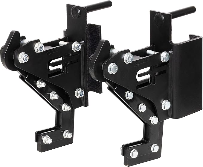 Fitvids Upgraded Adjustable Jammer Arms, Lever Arms, Monolift Attachments Rated 600 LB Per Arm, Fits Racks at All Post Sizes and Hole Sizes, Pair