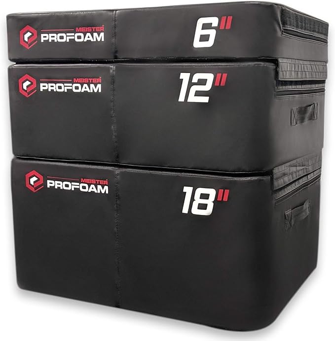 Meister PROFOAM Plyo Boxes - Foam Plyometric Jump Boxes for Professional Gyms