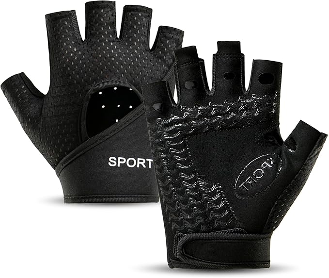 Workout Gloves Women, Exercise Gloves with Wrist Wrap Support, Gym Gloves for Weight Lifting with Full Palm Protection, Extra Grip for Fitness, Pull Ups