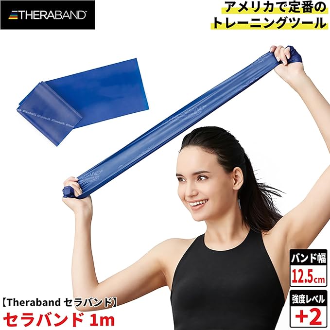 セラバンド トレーニングバンド トレーニングチューブ 1m マニュアル付 初心者 レジスタンスバンド フィットネスチューブ ストレッチバンド 筋トレ D&M ディーアンドエム Theraband 国内正規代理店 切って使える