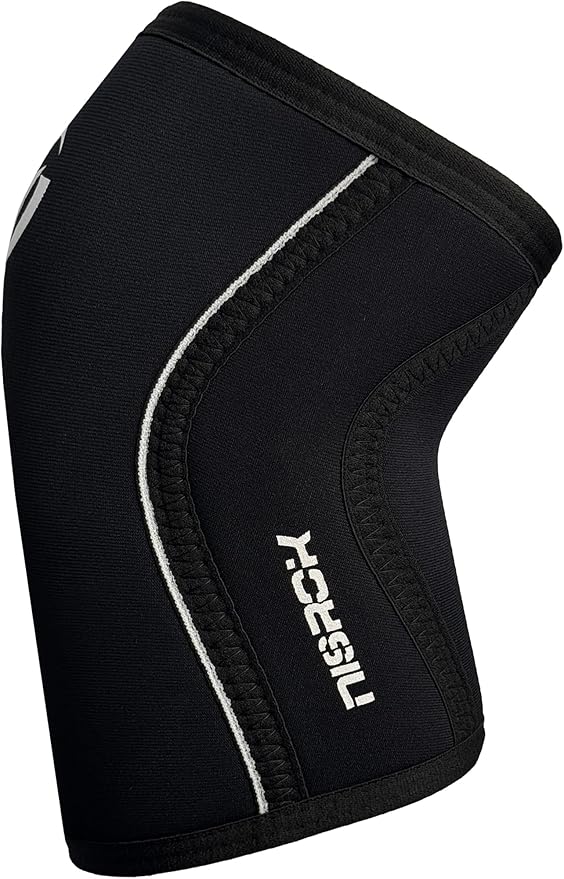 Knee Sleeves (1 Pair), 7mm Neoprene Compression Knee Braces, Great Support for Cross Training, Weightlifting, Powerlifting, Squats, Basketball and More