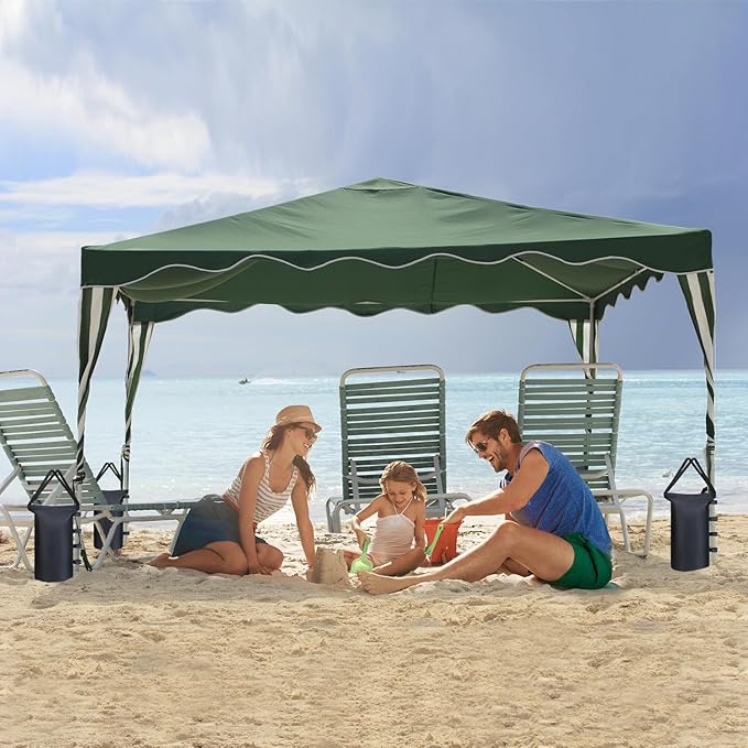 Canopy Tent Weights Sand Bags (200 lbs) Set of 4, Heavy Duty 1680D Canopy Weights Sandbags for Instant Outdoor Canopy, Pop Up Sun Shelter, Gazebos, Sunshade