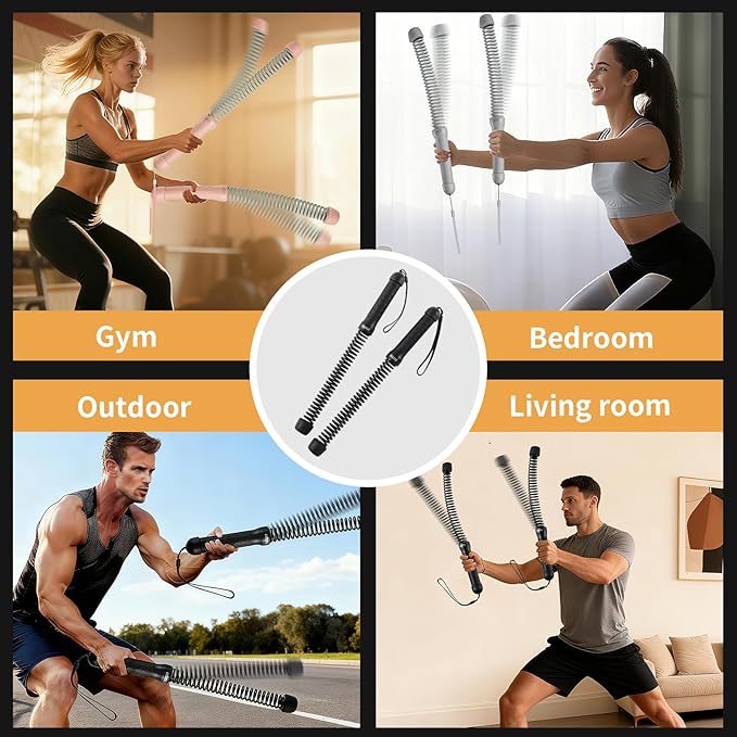paoba Cordless Battle Rope Ropeless Battle Rope for Cardio and Muscle Training, HIIT Workouts, Low-Impact Cardio, Home Gym Equipment for Men and Women