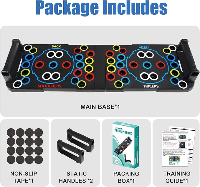 IUT Solid Push Up Board 15 in 1 Home Workout Equipment Multi-Functional Pushup Stands System Fitness Floor Chest Muscle Exercise Professional Equipment Burn Fat