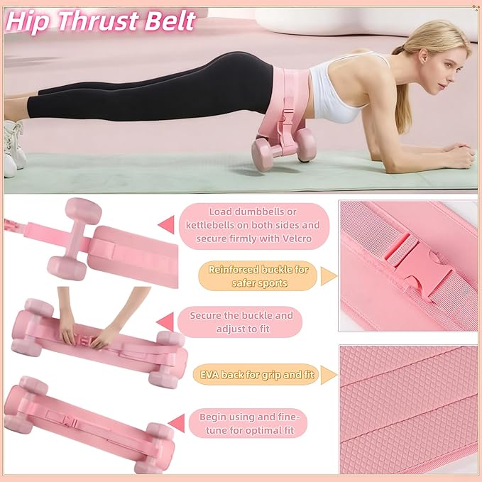 Women Glute Workout Equipment Set, Ankle Resistance Bands with Cuffs Long Yoga Resistance Bands Socks & Bag, Glute Sculpting at Home Set for Gym Equipment Pilates Kit