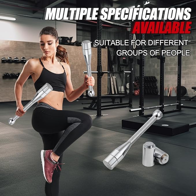 Adjustable Macebell Set - 6-in-1 & 11-in-1 Steel Indian Clubs for Shoulder, Grip & Full Body Training - Includes Adjustable Weights (6.5-30.8 lbs), Forearm Strengthener & Grip Tester for Fitness, MMA, Rehab