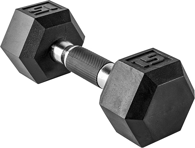 CAP Barbell Coated Hex Dumbbell Weight - Single | 10-120 lbs | Multiple Options