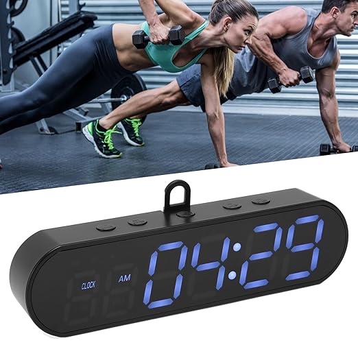 Portable Multifunctional Gym Timer USB Fitness Sports Interval Workout Timer Alarm Clock for Home Gym Garage Fitness gym timer clock for Home Gym Garage Scoreboards & Timers