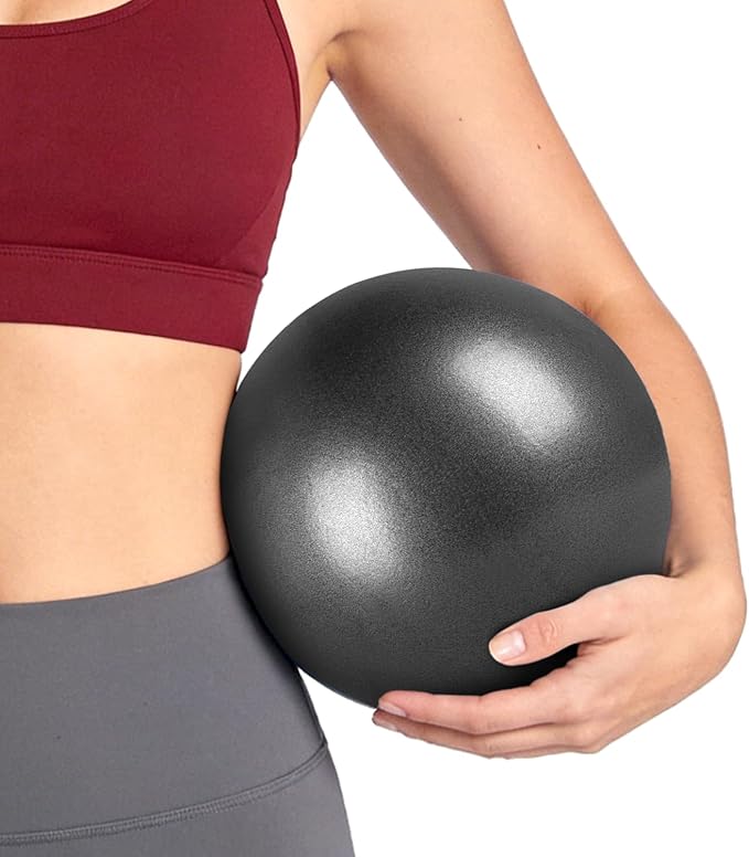 9 Inch Pilates Ball Small Exercise Ball, Workout Ball for Barre, Pilates, Yoga, Stability, Workout, Balance, Fitness at Gym Home Office