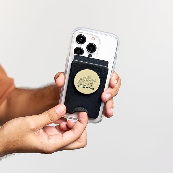 Rolling Fatties Tabby Funny Cute Tabby Lover PopSockets PopWallet for MagSafe