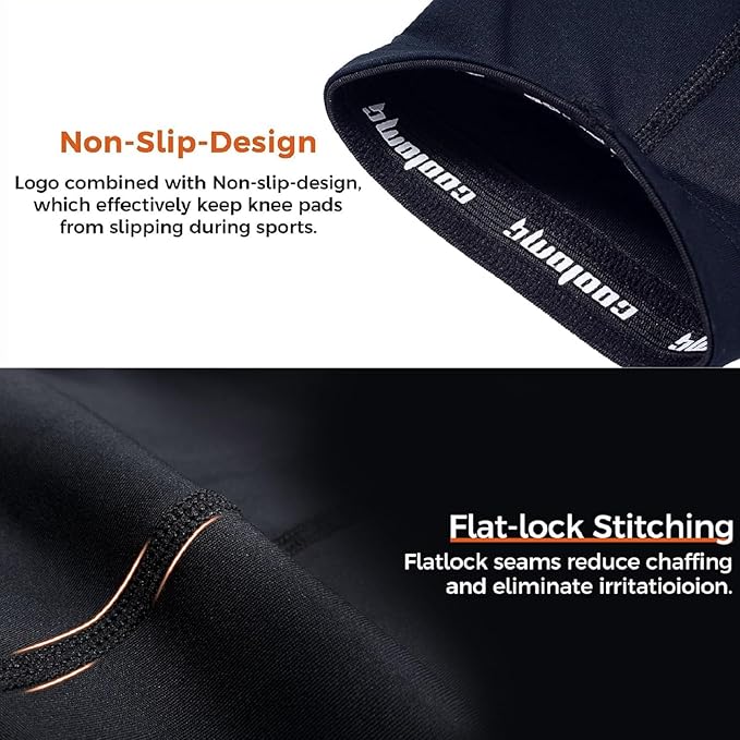 COOLOMG Basketball Compression Arm Sleeves for Baseball Football Volleyball Sports Youth Kids Adult