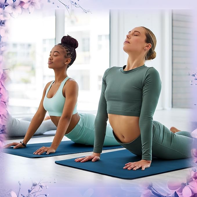 Timgle 6 Pcs 10mm Thick Yoga Mat Bulk 68 x 24 Inches Anti-slip Tear-resistant Exercise Mat Adult Gym Mats for Fitness, Stretching, Workout and Studio, Outdoor Yoga, Pilates