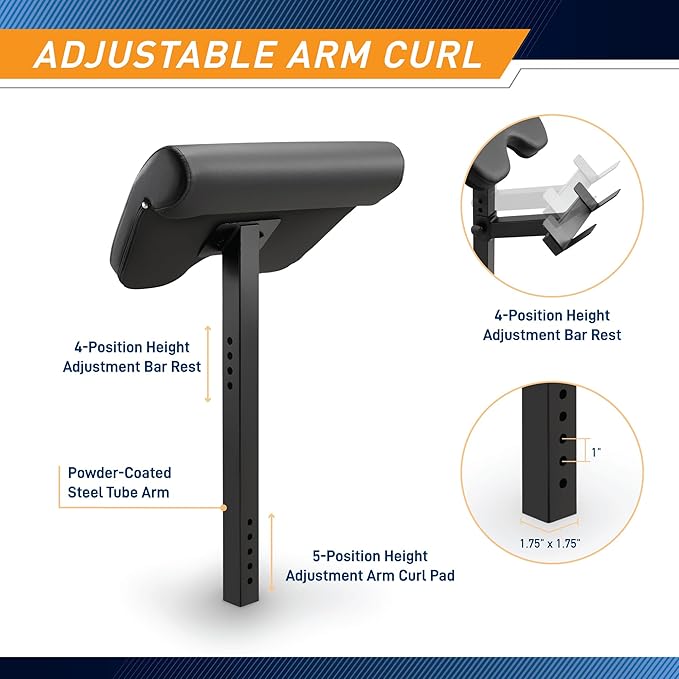 Marcy Weight Bench Accessory - Arm Curl ACC-8215AC