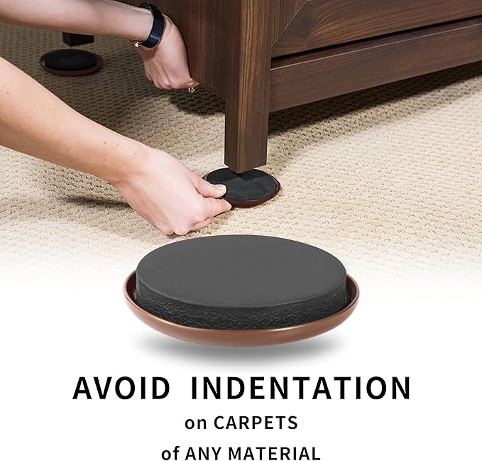 Yelanon Round Furniture Sliders – 20 PCS2.5 Floor Protectors for Furniture – Strong Furniture Movers Sliders – Protects Floors from Scratches