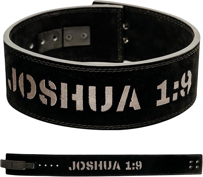 Christian Lever Weight Lifting Belt- 10mm Thick Leather Weightlifting Belt for Men & Women- Durable Leather Weight Belt for Men- High Strength Powerlifting Belt- Squat Belt, Deadlifting Belt