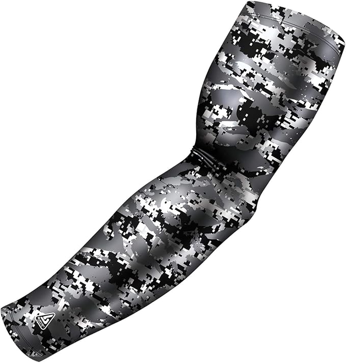 B-Driven Sports Pro Fit Compression Arm Sleeve - Arm Sleeve for Men Women & Youth - Basketball, Baseball, Football - Single