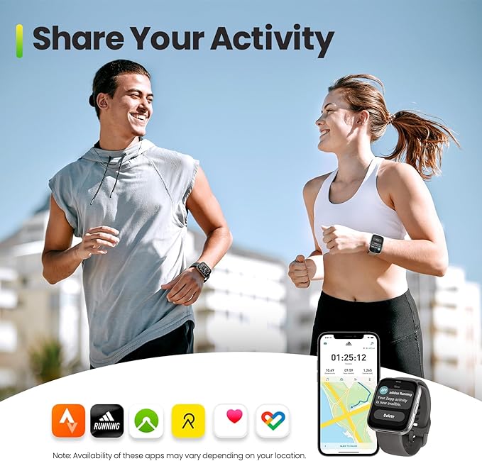Amazfit Bip 5 Core Smart Watch for Men Women 46mm, 11-Day Battery, Fitness Activity Tracker with 120+ Sports Modes, Heart Rate & Sleep Monitor, for Android Phone & iPhone, Water Resistant, Black