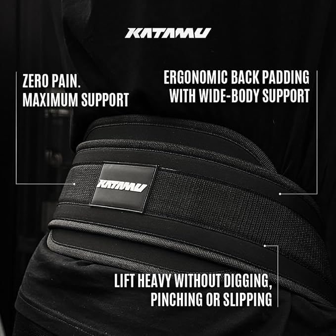 Katamu Dip Belt with Chain for Weightlifting – 440lbs Weight Capacity Premium Leather Weightlifting Belt for Pull Ups, Dips & Squats, Ergonomic Back Support, Heavy Duty for Men & Women