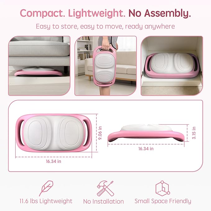 Smart Ab Trainer with Bluetooth Music & LED Counter – Core Workout Machine for Home Gym – Sit-Up Assistant Pad with Foam Cushion, 9 Modes & Speeds, Portable Fitness Equipment for Abs, Waist & Cardio