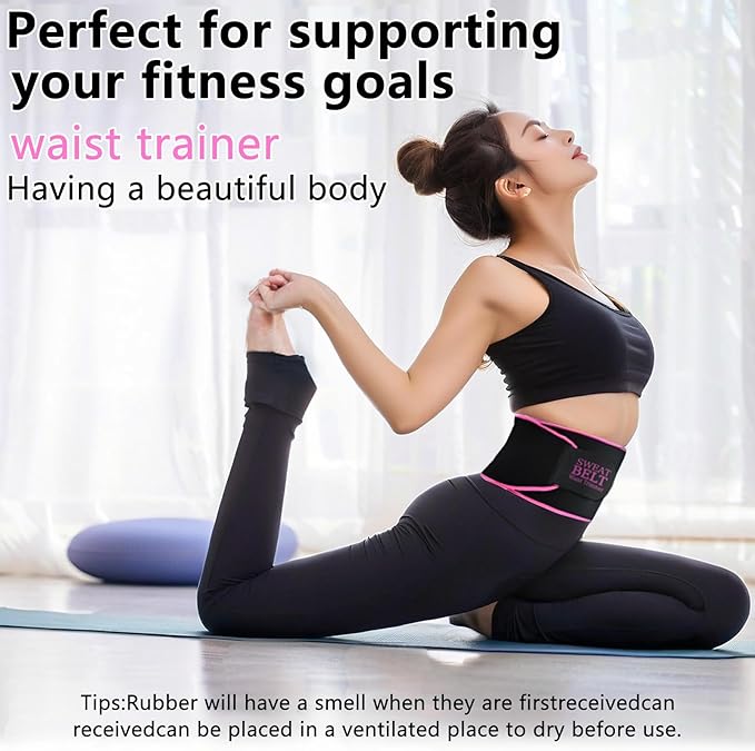 Lisacool Waist Trainer for Women Lower Belly Fat,Waist Sweat Band for Women,Belly Band Sweat Belt,Stomach Wrap,Body Shaper