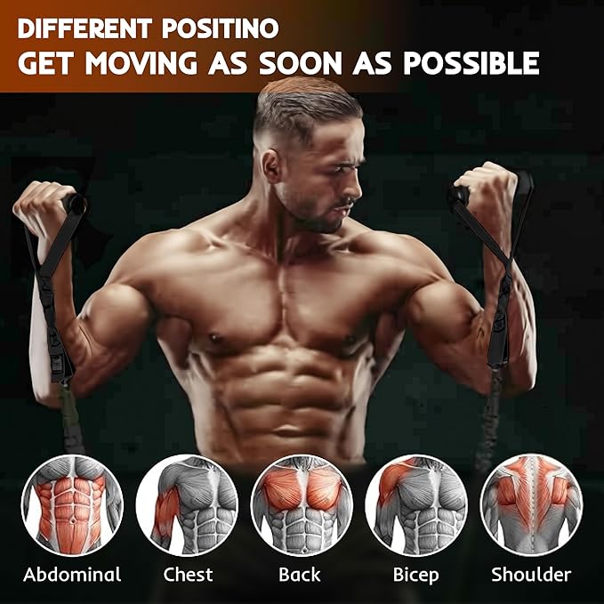 Resistance Bands Set for Pull Up Bar, Exercise Bands with Handles, Home Gym Workout Equipment, Pilates Fitness Resistance Bands, Lifting Straps for Pull Ups, Doorway Pull Up Bar Accessory