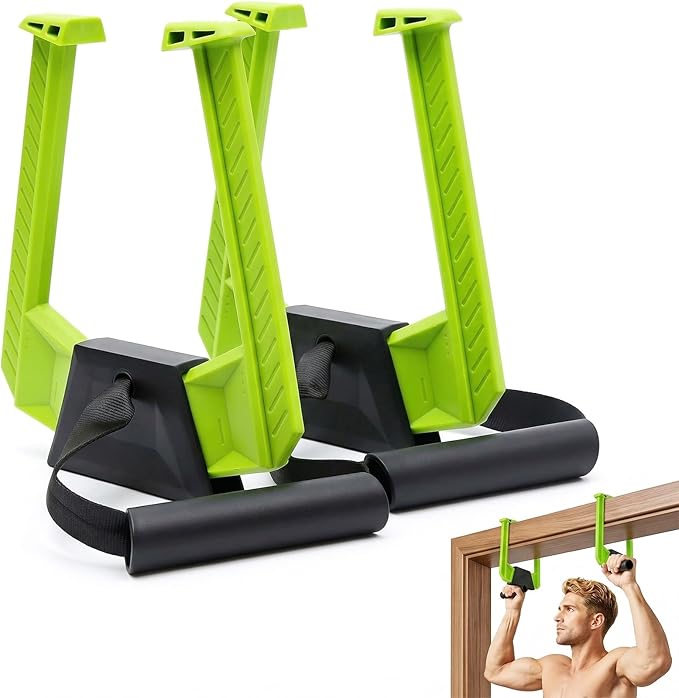 Pull Up Bar for Doorway, No Screws Portable Pull-Up Bar with 330lbs Capacity, Adjustable Dual Handle for Chin-Ups and Core Training, Fits Door Frames 5–16cm, Doorway Pull Up Bar for Home Gym Travel Use