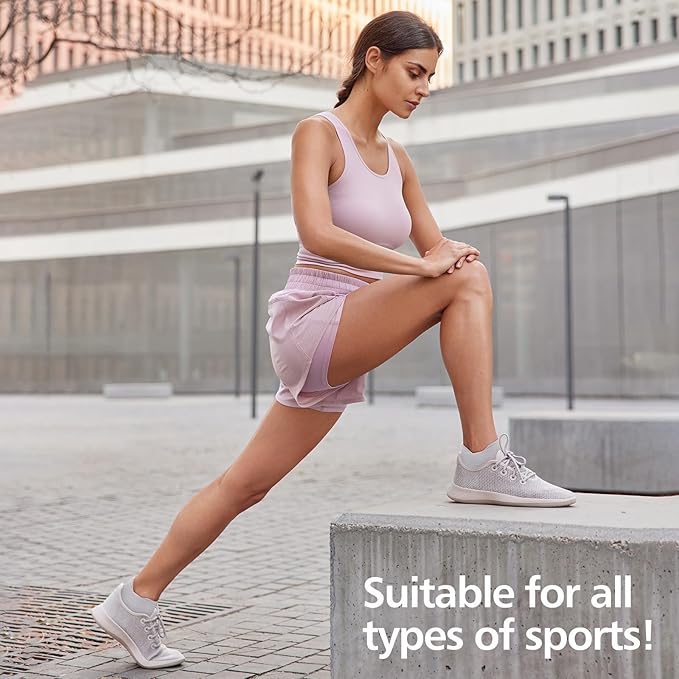 PAPLUS Ankle Compression Socks for Women 6 Pairs, Running Socks with Heel Tab, Cushioned Low Cut Athletic Socks