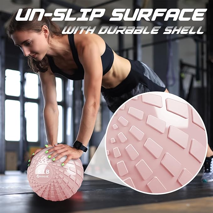 Slam Ball 8 lbs Medicine Ball Weighted Balls for Exercise and Workout, Strength, Cardio, Cross-Training and Core Workouts
