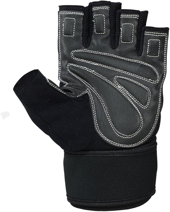 MRX Weight Lifting Pro Level Gloves with 18 Inches Long Wrist Strap Gym Workout Exercise & Fitness in
