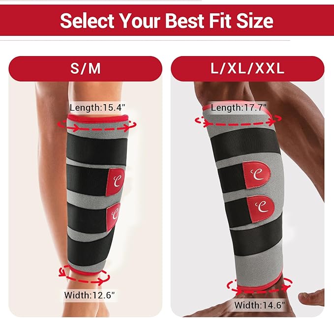Comfytemp Leg Heating Pad, FSA Eligible Items Only List Wearable Heat Pad for Leg and Calf, HSA Electric Heat Wrap for Thigh/Knee/Arm/Hamstring Soothing Warmth, Birthday Gifts for Mom/Women/Wife/Her