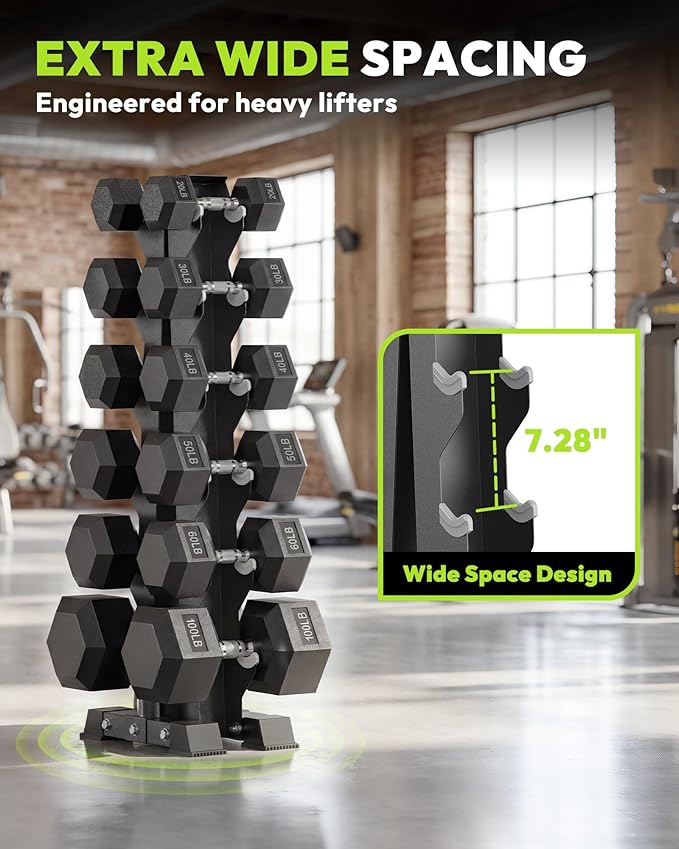HANDBODE Dumbbell Rack A Frame Weight Rack Stand Dumbbell Weight Storage for Home Gym, Space-Saving Weight Stand for Home Gym
